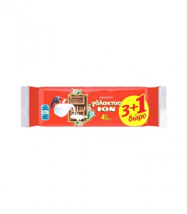 ΙΟΝ ΣΟΚΟΛATA ΓΑΛΑΚΤΟΣ 24X(4X30gr) 3+1 ΔΩΡΟ