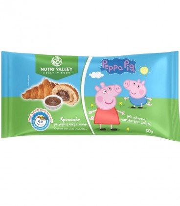 NUTRI VALLEY PEPPA PIG ΚΡΟΥΑΣΑΝ ΚΡΕΜΑ ΚΑΚΑΟ 28Χ50gr