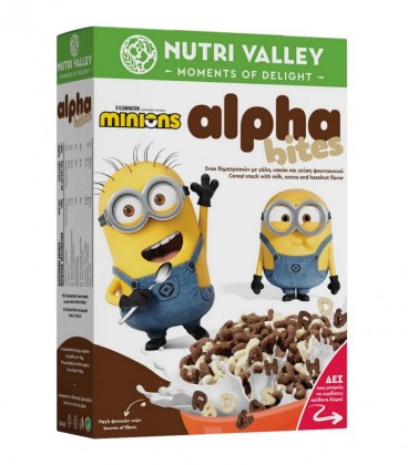 NUTRI VALLEY MINIONS ΔΗΜΗΤΡΙΑΚΑ ALPHA BITES 12X375gr