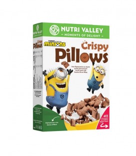 NUTRI VALLEY MINIONS ΔΗΜΗΤΡΙΑΚΑ CRISPY PILLOWS PRALINE 12X375gr
