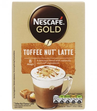 NESCAFE GOLD TOFFEE NUT LATTE (ΦΑΚ.8Χ18.6gr) 6Χ148.8gr