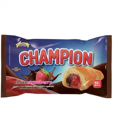 CHAMPION ΚΡΟΥΑΣΑΝ ΜΕ ΓΕΜΙΣΗ CHOCO-ΦΡΑΟΥΛΑ 20Χ70gr