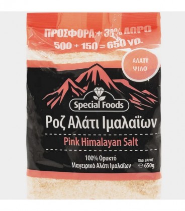 SPECIAL FOODS ΡΟΖ ΑΛΑΤΙ ΙΜΑΛΑΪΩΝ ΨΙΛΟ ΣΑΚ. 24Χ650gr (500gr +30% ΔΩΡΟ)