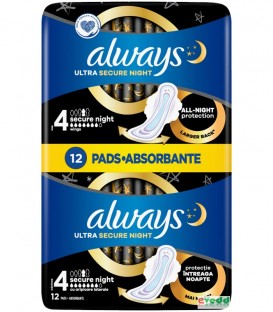 ALWAYS ΣΕΡΒΙΕΤΕΣ ULTRA SECURE NIGHT DUO 12Τ Χ12