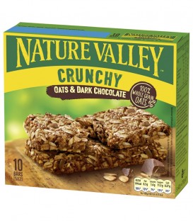 NATURE VALLEY ΜΠΑΡΕΣ ΜΟΥΣΛΙ ΜΑΥΡΗ ΣΟΚΟΛΑΤΑ 5X210gr (5Χ42gr)