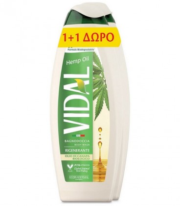 VIDAL ΑΦΡΟΛΟΥΤΡΟ BIO HEMP OIL 500ml 6X1+1