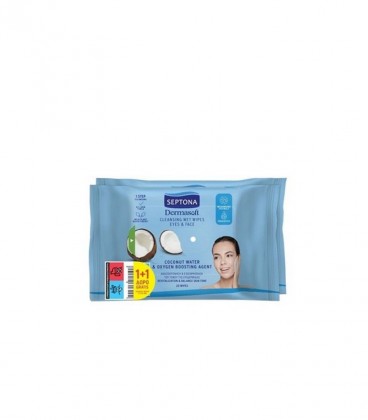 SEPTONA ΜΑΝΤΗΛΑΚΙΑ ΝΤΕΜΑΚΙΓΙΑΖ 20Τ COCONUT WATER & OXYGEN BOOSTING 1+1 ΔΩΡΟ Χ15