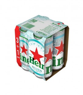 HEINEKEN ΜΠΥΡΑ SILVER ΚΟΥΤΙ 330ml 6Χ4pack 3+1 ΔΩΡΟ