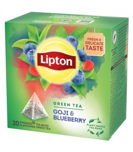 LIPTON ΤΣΑΪ ΠΡΑΣΙΝΟ ΠΥΡΑΜΙΔΑ GOJI & BLUEBERRY 12Χ(20Χ1.4gr)