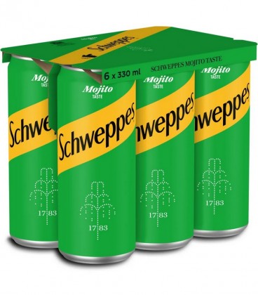 SCHWEPPES ΣΟΔΑ MOJITO ΚΟΥΤΙ 330ml 4X6pack