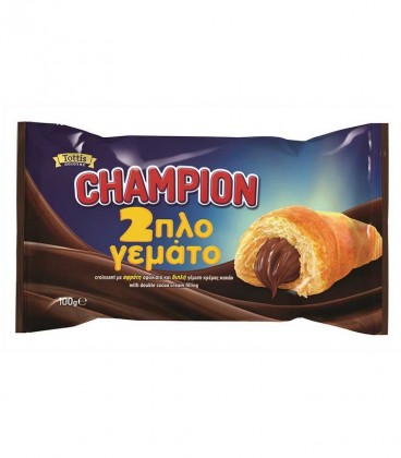 CHAMPION ΚΡΟΥΑΣΑΝ ΔΙΠΛΟΓΕΜΑΤΟ ΚΡΕΜΑ ΚΑΚΑΟ 20Χ100gr