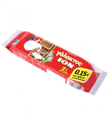 ΙΟΝ ΣΟΚΟΛATA ΓΑΛΑΚΤΟΣ 24X(3X30gr) 0,15€ ΦΘΗΝΟΤΕΡΑ
