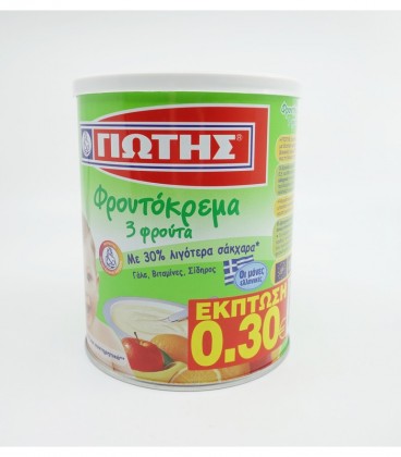 ΓΙΩΤΗΣ ΦΡΟΥΤΟΚΡΕΜΑ 3 ΦΡΟΥΤΑ 12Χ300gr -0.30€