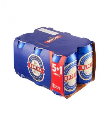 ΒΕΡΓΙΝΑ ΜΠΥΡΑ ΚΟΥΤΙ 330ml 5+1 ΔΩΡΟ 4Χ6pack