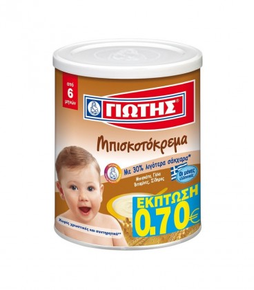 ΓΙΩΤΗΣ ΜΠΙΣΚΟΤΟΚΡΕΜΑ 12Χ300gr -0,70€