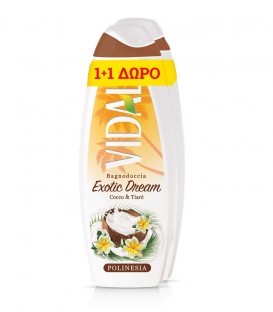 VIDAL ΑΦΡΟΛΟΥΤΡΟ EXOTIC DREAM POLINESIA 500ml 6X1+1