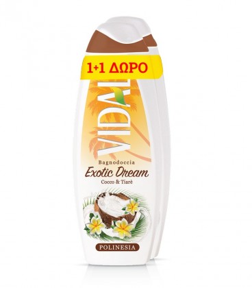VIDAL ΑΦΡΟΛΟΥΤΡΟ EXOTIC DREAM POLINESIA 500ml 6X1+1