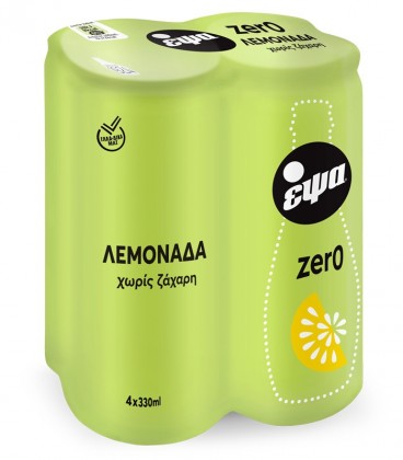 ΕΨΑ ΛΕΜΟΝΑΔΑ ZERO 330ml 6X4pack