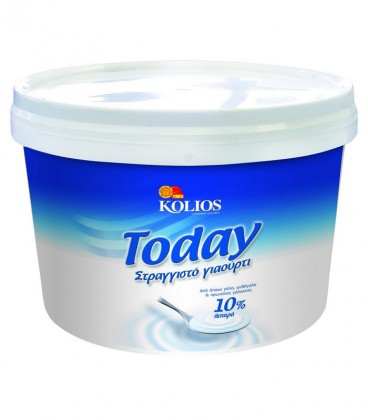 ΚΟΛΙΟΣ ΓΙΑΟΥΡΤΙ TODAY 10% ΣΤΡΑΓΓΙΣΤΟ 5kg