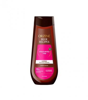 ORZENE BEER BIO SHAMPOO ΜΕ ΡΟΔΙ ΒΑΜΜΕΝΑ ΜΑΛΛΙΑ 6Χ400ml