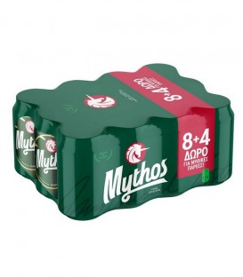 MYTHOS ΜΠΥΡΑ ΚΟΥΤΙ 330ml 8+4 2X12pack