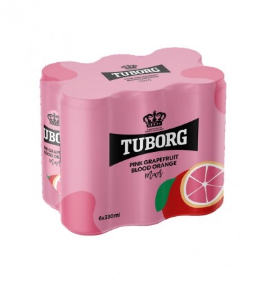 TUBORG ΑΝΑΨΥΚΤΙΚΟ KOYTI PINK GRAPEFRUIT B.ORANGE 330ml 4X6pack