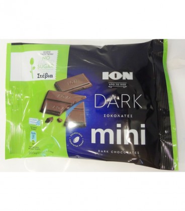 ΙΟΝ ΣΟΚΟΛΑΤΑΚΙΑ ΜΙΝΙ DARK ΣΤΕΒΙΑ 12Χ203gr