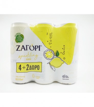 ΖΑΓΟΡΙ SPARKLING ΛΕΜΟΝΙ 330ml 4+2 ΔΩΡΟ 4X6pack