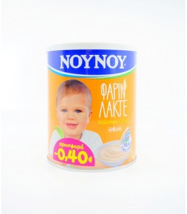ΝΟΥΝΟΥ ΦΑΡΙΝ ΛΑΚΤΕ 12Χ300gr -0.40€