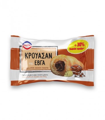 ΕΒΓΑ ΚΡΟΥΑΣΑΝ ΣΟΚΟΛΑΤΑ ΓΑΛΑΚΤΟΣ 20X90gr (69gr+30% ΔΩΡΕΑΝ ΠΡΟΪΟΝ)