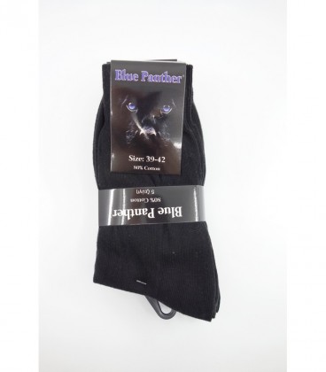 BLUE PANTHER ΚΑΛΤΣΕΣ 5Τ ΜΑΥΡΕΣ 80% ΒΑΜΒΑΚΙ Νο39-42