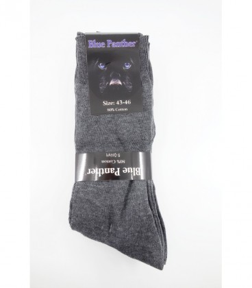 BLUE PANTHER ΚΑΛΤΣΕΣ 5Τ ΓΚΡΙ ΣΚΟΥΡΟ 80% ΒΑΜΒΑΚΙ Νο43-46