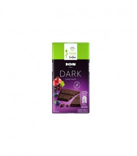 ΙΟΝ ΣΟΚΟΛΑΤΑ ΥΓΕΙΑΣ DARK SUPER FRUITS ΣΤΕΒΙΑ 10X55gr