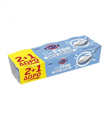 ΦΑΓΕ BEFREE 0% 3Χ150gr (2+1 ΔΩΡΟ) Χ4