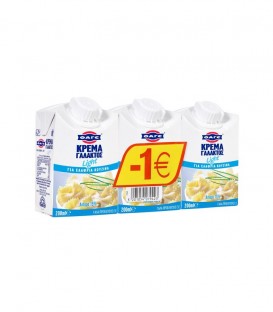 ΦΑΓΕ ΚΡΕΜΑ ΓΑΛΑΚΤΟΣ LIGHT 15% ΛΙΠ. 3X200ml -1.00€ Χ8