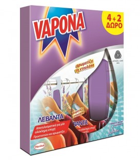 VAPONA ΣΚΟΡΟΚΤΟΝΟ GEL ΛΕΒΑΝΤΑ 4+2ΔΩΡΟ