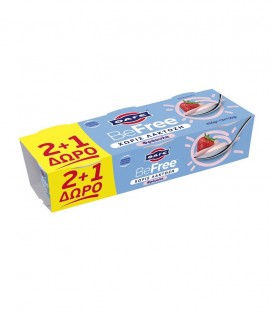 ΦΑΓΕ BEFREE 0% ΦΡΑΟΥΛΑ 3Χ150gr (2+1 ΔΩΡΟ) Χ4