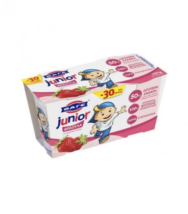 ΦΑΓΕ ΝΕΟ JUNIOR ΦΡΑΟΥΛΑ 2Χ140gr -0,30€ Χ10