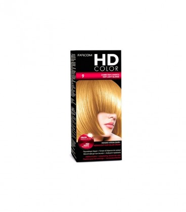 FARCOM ΣΕΤ ΒΑΦΗΣ HD No9 ΞΑΝΘΟ ΠΟΛΥ ΑΝΟΙΧΤΟ 45X60ml