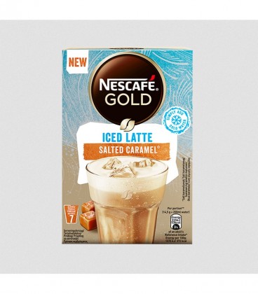NESCAFE GOLD ICED LATTE SALTED CARAMEL (ΦΑΚ.7Χ14.5gr) 6Χ101.5gr