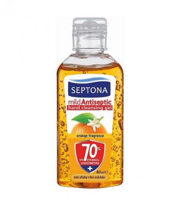 SEPTONA ΗΠΙΟ ΑΝΤΙΣΗΠΤΙΚΟ GEL ΧΕΡΙΩΝ ORANGE 24X80ml