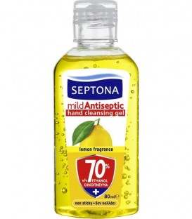 SEPTONA ΗΠΙΟ ΑΝΤΙΣΗΠΤΙΚΟ GEL ΧΕΡΙΩΝ LEMON 24Χ80ml