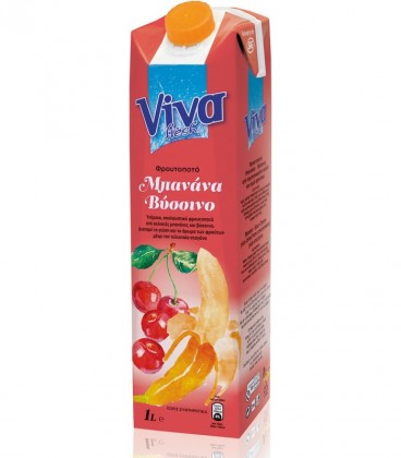 VIVA FRESH ΜΠΑΝΑΝΑ-ΒΥΣΣΙΝΟ ΦΡΟΥΤΟΠΟΤΟ 12X1lt