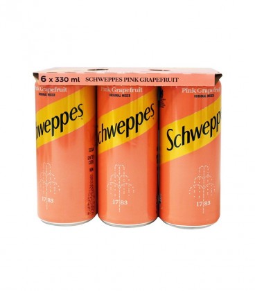 SCHWEPPES ΣΟΔΑ PINK GRAPEFRUIT ΚΟΥΤΙ 330ml 4X6pack