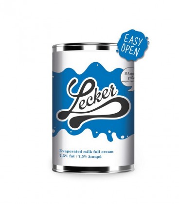 LECKER ΓΑΛΑ ΕΒΑΠΟΡΕ 7,5% ΛΙΠ. 48Χ410gr