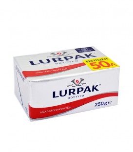 LURPAK ΒΟΥΤΥΡΟ ΑΝΑΛΑΤΟ ΠΑΚΕΤΟ 20X250gr -0,50€