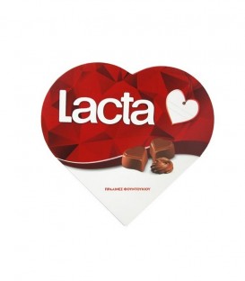 LACTA ΣΟΚΟΛΑΤΑΚΙΑ ΚΑΡΔΙΑ ΠΡΑΛΙΝΕΣ ΦΟΥΝΤΟΥΚΙΟΥ 12Χ165gr