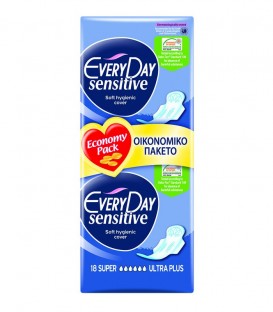 EVERY DAY ΣΕΡΒΙΕΤΕΣ SENSITIVE ULTRA PLUS SUPER ECON.18T X 24TEM
