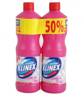 KLINEX ΧΛΩΡΙΝΗ ULTRA PINK POWER 1250MLx2 ΤΟ 2ο -50%