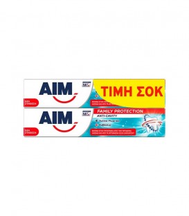 ΑΙΜ ΟΔΟΝΤΟΚΡΕΜΑ FAMILY PROTECTION ANTI-CAVITY 12X(2X75ml)